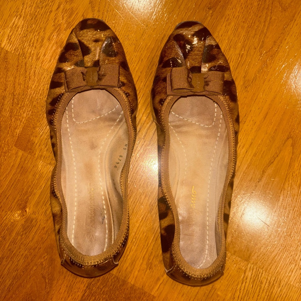 Salvatore Ferragamo Leopard Print Ballet Flat 6M